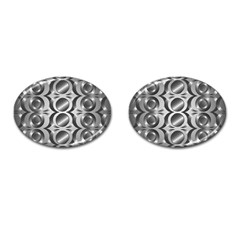 Metal Circle Background Ring Cufflinks (oval) by BangZart