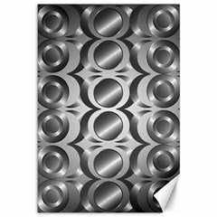 Metal Circle Background Ring Canvas 12  X 18   by BangZart