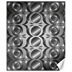 Metal Circle Background Ring Canvas 20  X 24   by BangZart