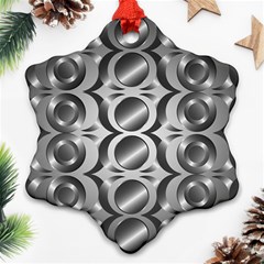 Metal Circle Background Ring Ornament (snowflake) by BangZart