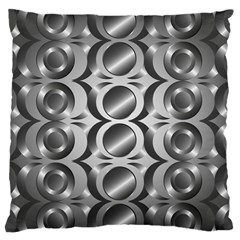 Metal Circle Background Ring Large Cushion Case (two Sides) by BangZart