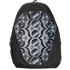 Metal Circle Background Ring Backpack Bag by BangZart