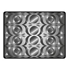 Metal Circle Background Ring Double Sided Fleece Blanket (small)  by BangZart