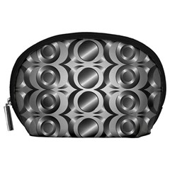 Metal Circle Background Ring Accessory Pouches (large) 