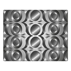 Metal Circle Background Ring Double Sided Flano Blanket (large)  by BangZart