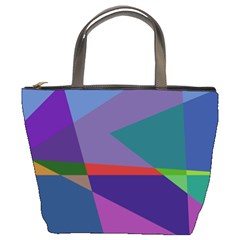 Abstract #415 Tipping Point Bucket Bags by RockettGraphics