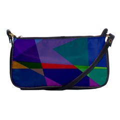 Abstract #415 Tipping Point Shoulder Clutch Bags by RockettGraphics