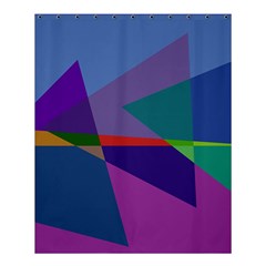 Abstract #415 Tipping Point Shower Curtain 60  X 72  (medium)  by RockettGraphics