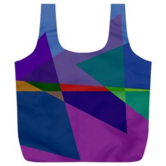 Abstract #415 Tipping Point Full Print Recycle Bags (l)  by RockettGraphics