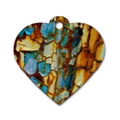 Rusty Texture                         Dog Tag Heart (one Side) by LalyLauraFLM