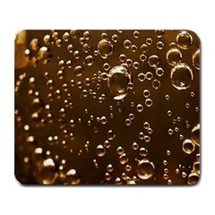 Festive Bubbles Sparkling Wine Champagne Golden Water Drops Large Mousepads by yoursparklingshop