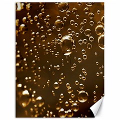 Festive Bubbles Sparkling Wine Champagne Golden Water Drops Canvas 18  X 24   by yoursparklingshop