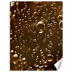 Festive Bubbles Sparkling Wine Champagne Golden Water Drops Canvas 36  X 48   by yoursparklingshop