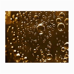 Festive Bubbles Sparkling Wine Champagne Golden Water Drops Small Glasses Cloth (2-side) by yoursparklingshop