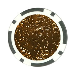 Festive Bubbles Sparkling Wine Champagne Golden Water Drops Poker Chip Card Guard (10 Pack) by yoursparklingshop