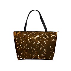 Festive Bubbles Sparkling Wine Champagne Golden Water Drops Shoulder Handbags by yoursparklingshop