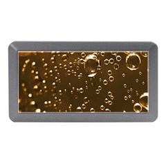 Festive Bubbles Sparkling Wine Champagne Golden Water Drops Memory Card Reader (mini) by yoursparklingshop