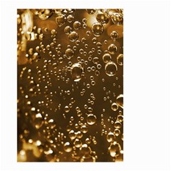 Festive Bubbles Sparkling Wine Champagne Golden Water Drops Small Garden Flag (two Sides) by yoursparklingshop