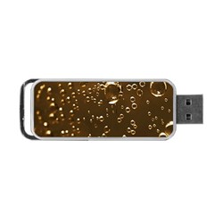 Festive Bubbles Sparkling Wine Champagne Golden Water Drops Portable Usb Flash (one Side) by yoursparklingshop