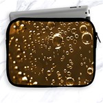 Festive Bubbles Sparkling Wine Champagne Golden Water Drops Apple iPad 2/3/4 Zipper Cases Front