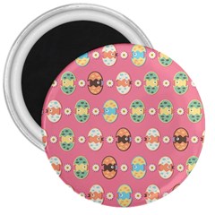 Cute Eggs Pattern 3  Magnets by linceazul