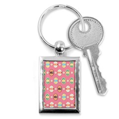 Cute Eggs Pattern Key Chains (rectangle)  by linceazul