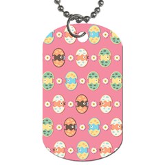 Cute Eggs Pattern Dog Tag (one Side)