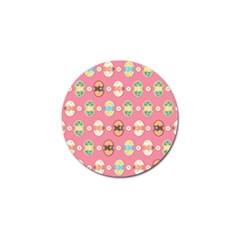 Cute Eggs Pattern Golf Ball Marker by linceazul