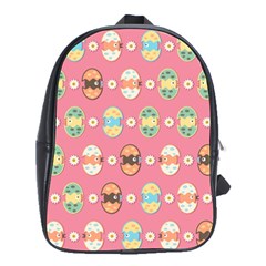 Cute Eggs Pattern School Bags(large)  by linceazul