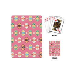 Cute Eggs Pattern Playing Cards (mini)  by linceazul