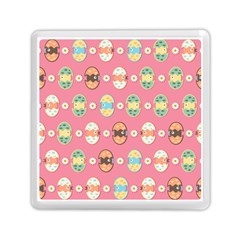 Cute Eggs Pattern Memory Card Reader (square)  by linceazul