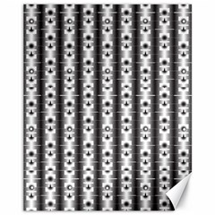 Pattern Background Texture Black Canvas 11  X 14   by BangZart