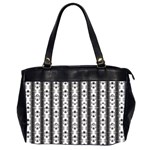 Pattern Background Texture Black Office Handbags (2 Sides)  Front