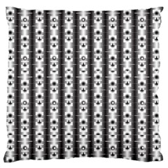 Pattern Background Texture Black Large Flano Cushion Case (one Side) by BangZart