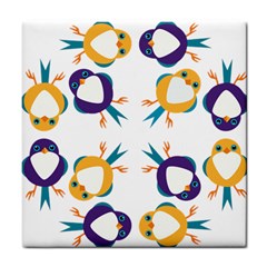 Pattern Circular Birds Tile Coasters by BangZart