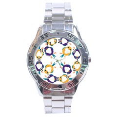 Pattern Circular Birds Stainless Steel Analogue Watch by BangZart