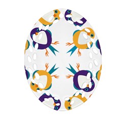 Pattern Circular Birds Ornament (oval Filigree)