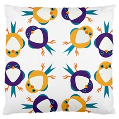 Pattern Circular Birds Large Cushion Case (two Sides) by BangZart