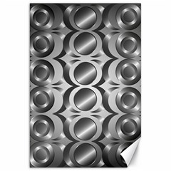 Metal Circle Background Ring Canvas 20  X 30   by BangZart