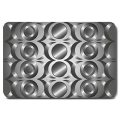 Metal Circle Background Ring Large Doormat  by BangZart