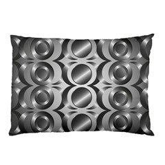 Metal Circle Background Ring Pillow Case by BangZart