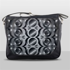 Metal Circle Background Ring Messenger Bags by BangZart