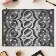 Metal Circle Background Ring Cosmetic Bag (xxxl)  by BangZart