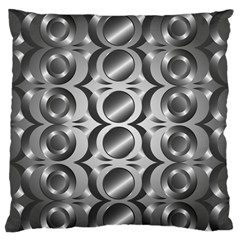 Metal Circle Background Ring Standard Flano Cushion Case (two Sides) by BangZart