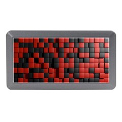 Black Red Tiles Checkerboard Memory Card Reader (mini) by BangZart