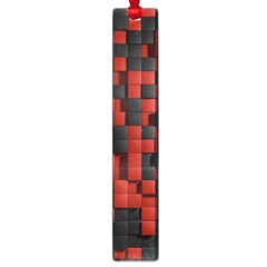 Black Red Tiles Checkerboard Large Book Marks by BangZart