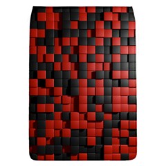 Black Red Tiles Checkerboard Flap Covers (l)  by BangZart