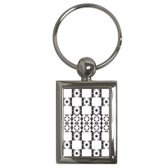 Pattern Background Texture Black Key Chains (rectangle)  by BangZart