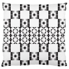 Pattern Background Texture Black Large Flano Cushion Case (two Sides) by BangZart