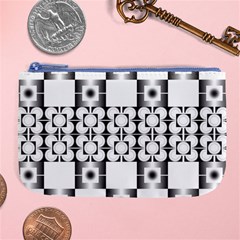 Pattern Background Texture Black Large Coin Purse by BangZart